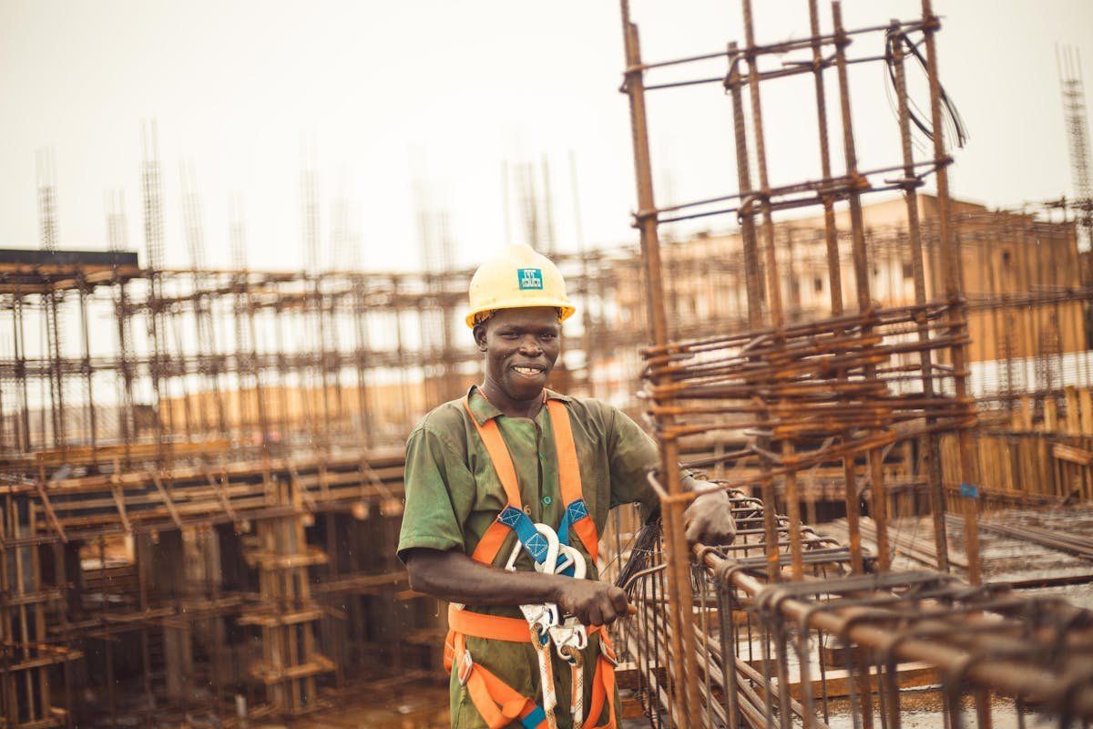 Construction worker at site